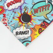 Bomb Comic Patroon Fleece Deken (Hoek)