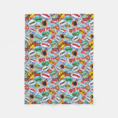 Bomb Comic Patroon Fleece Deken (Voorkant)