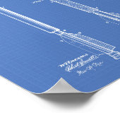 Bomb Lance 1885 Patent Art Blueprint Poster (Hoek)