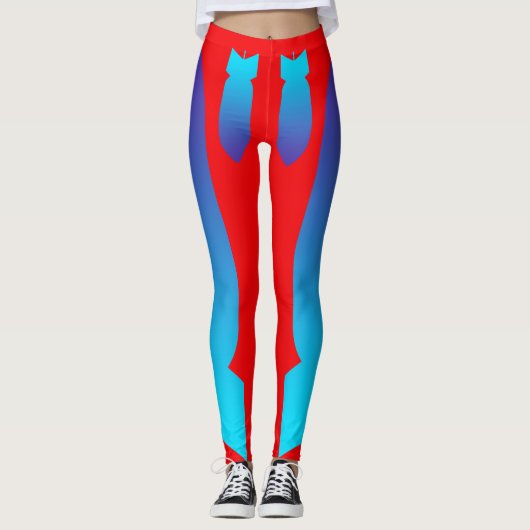 Bomb Red Leggings (Voorkant)