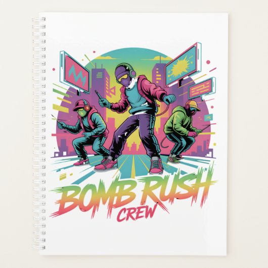 Bomb Rush Cyberfunk – Neon Street Rebellie Planner (Voorkant)