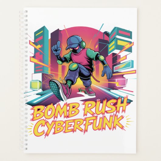 Bomb Rush Cyberfunk – Neon Street Rebellion Planner (Voorkant)