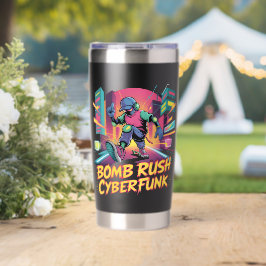 Bomb Rush Cyberfunk – Neonstraatopstand Geïsoleerde Drinkbeker