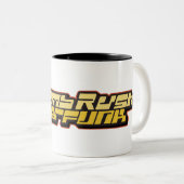 Bomb Rush Cyberfunk Tweekleurige Koffiemok (Voorkant rechts)