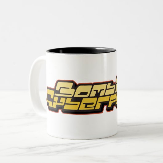 Bomb Rush Cyberfunk Tweekleurige Koffiemok (Voorkant links)