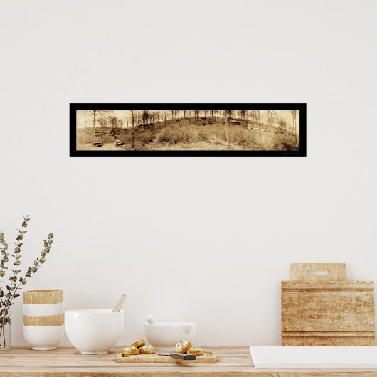 Bomb Shelters WWI Foto 1918 Poster (Keuken)