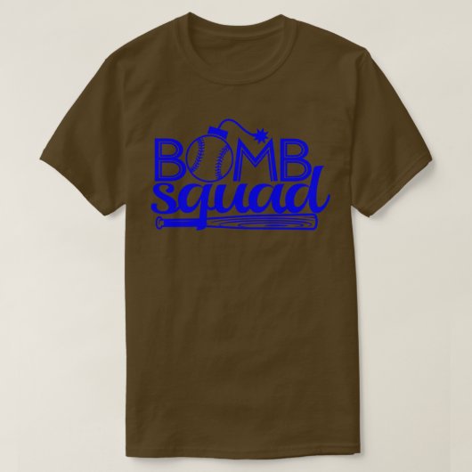  Bomb Squad Dinger Hitter Baseball Hitting T-shirt (Design voorkant)