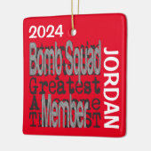 Bomb Squad Member Extraordinaire CUSTOM Keramisch Ornament (Links)