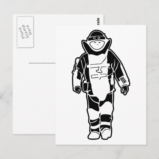 Bomb Suit Briefkaart (Voorkant / Achterkant)