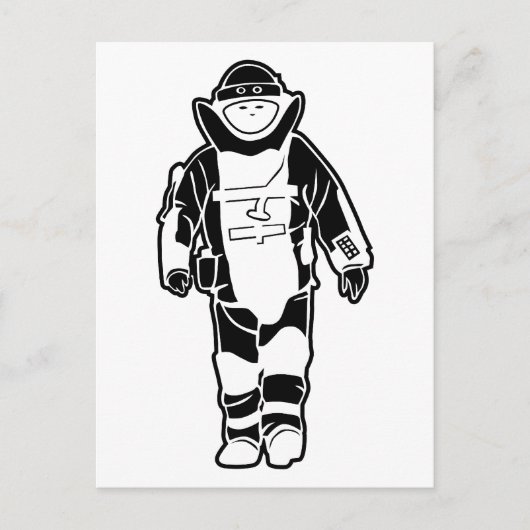 Bomb Suit Briefkaart (Voorkant)