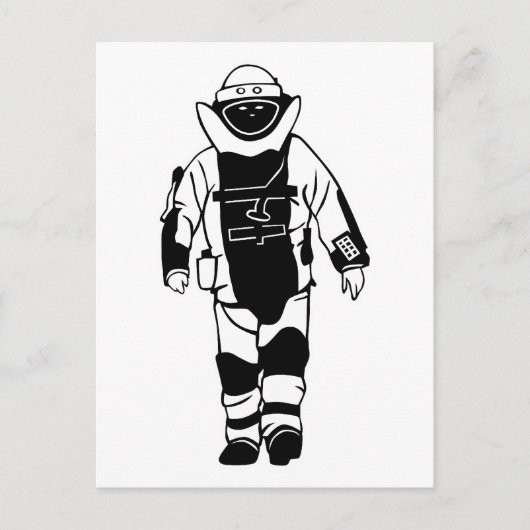 Bomb Suit Briefkaart (Voorkant)