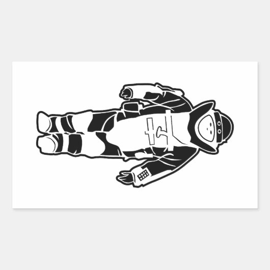 Bomb Suit Rechthoekige Sticker (Voorkant)