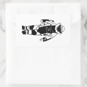 Bomb Suit Rechthoekige Sticker (Tas)