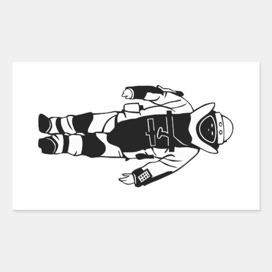 Bomb Suit Rechthoekige Sticker (Voorkant)