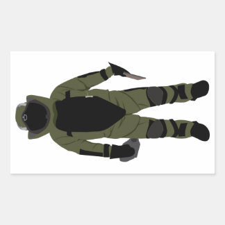 Bomb Suit Rechthoekige Sticker