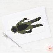 Bomb Suit Rechthoekige Sticker (Envelop)