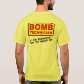 Bomb-technicus Bomb Squad Funny Shirt (Achterkant)