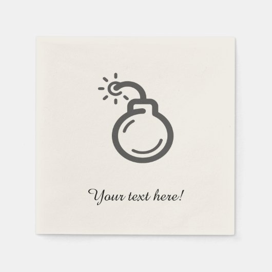 Bombalpictogram Servet (Voorkant)