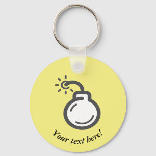 Bombalpictogram Sleutelhanger