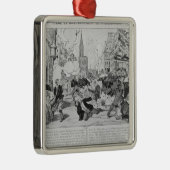 Bombardement en belegering in Straatsburg Metalen Ornament (Rechts)