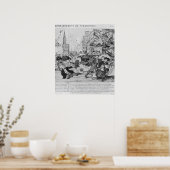 Bombardement en belegering in Straatsburg Poster (Keuken)