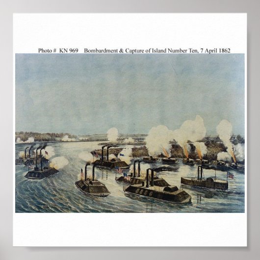 Bombardement en Capture of Island Number Ten Poster (Voorkant)