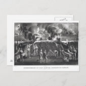 Bombardement Fort Sumter, Charleston Harbour Briefkaart (Voorkant / Achterkant)