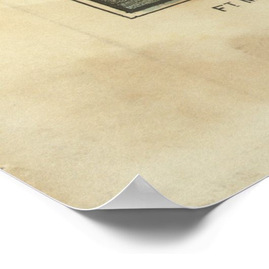 Bombardement Fort Sumter door Ives Poster (Hoek)