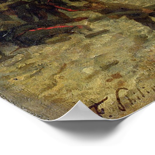 Bombardement Parijs in 1871 Poster (Hoek)