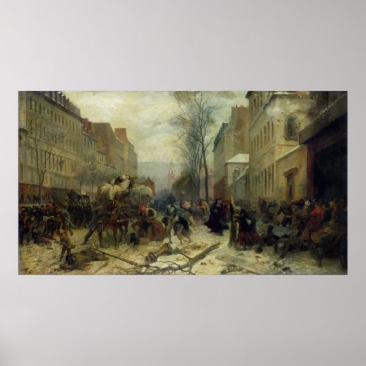 Bombardement Parijs in 1871 Poster (Voorkant)