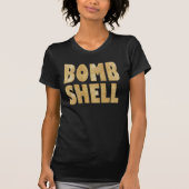 Bombardement Shell Glitter Goud T-shirt Design (Voorkant)