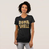 Bombardement Shell Glitter Goud T-shirt Design (Voorkant volledig)