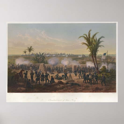 Bombardement van Vera Cruz Poster (Voorkant)