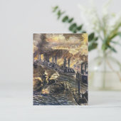 Bombardement van Vicksburg Briefkaart (Staand voorkant)