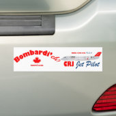 Bombardi'eh CRJ Jet Pilot Bumpersticker (Op auto)