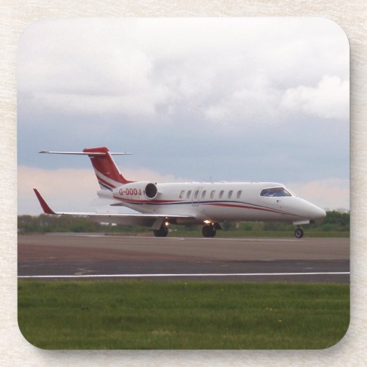 Bombardier Lear Jet 45XR Drankjes Onderzetter (Voorkant)