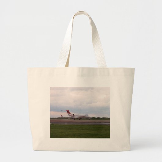 Bombardier Lear Jet 45XR Grote Tote Bag (Voorkant)