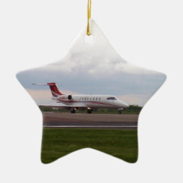 Bombardier Lear Jet 45XR Keramisch Ornament