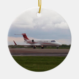 Bombardier Lear Jet 45XR Keramisch Ornament