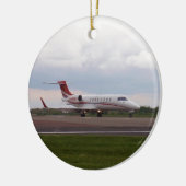 Bombardier Lear Jet 45XR Keramisch Ornament (Links)