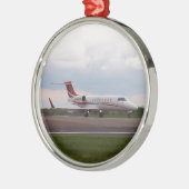 Bombardier Lear Jet 45XR Metalen Ornament (Links)