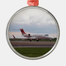 Bombardier Lear Jet 45XR Metalen Ornament