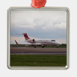 Bombardier Lear Jet 45XR Metalen Ornament