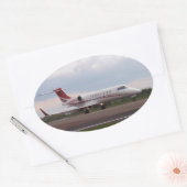 Bombardier Lear Jet 45XR Ovale Sticker (Envelop)