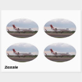 Bombardier Lear Jet 45XR Ovale Sticker (Vel)