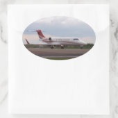 Bombardier Lear Jet 45XR Ovale Sticker (Tas)