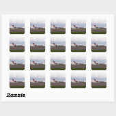Bombardier Lear Jet 45XR Vierkante Sticker (Vel)