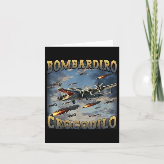 Bombardino Crocodilo Kaart (Voorkant)