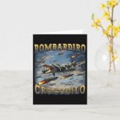 Bombardino Crocodilo Kaart (Gele Bloem)