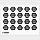 Bombardino Crocodilo Ronde Sticker (Vel)